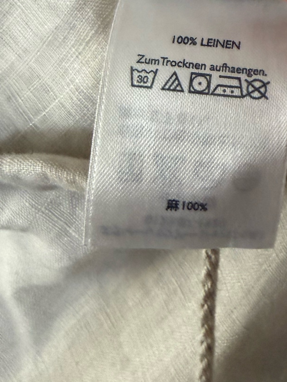 Eddie Bauer|Lagenlook Light Beige Ruffle-Hem Maxi Skirt-100% LINEN,MEDIUM•Beachy - Picture 11 of 14
